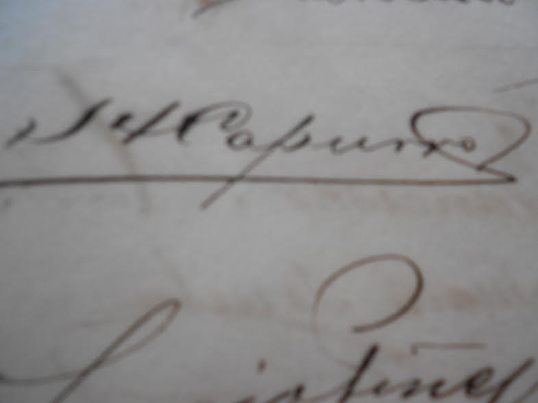 Firma de Juan Alberto Capurro